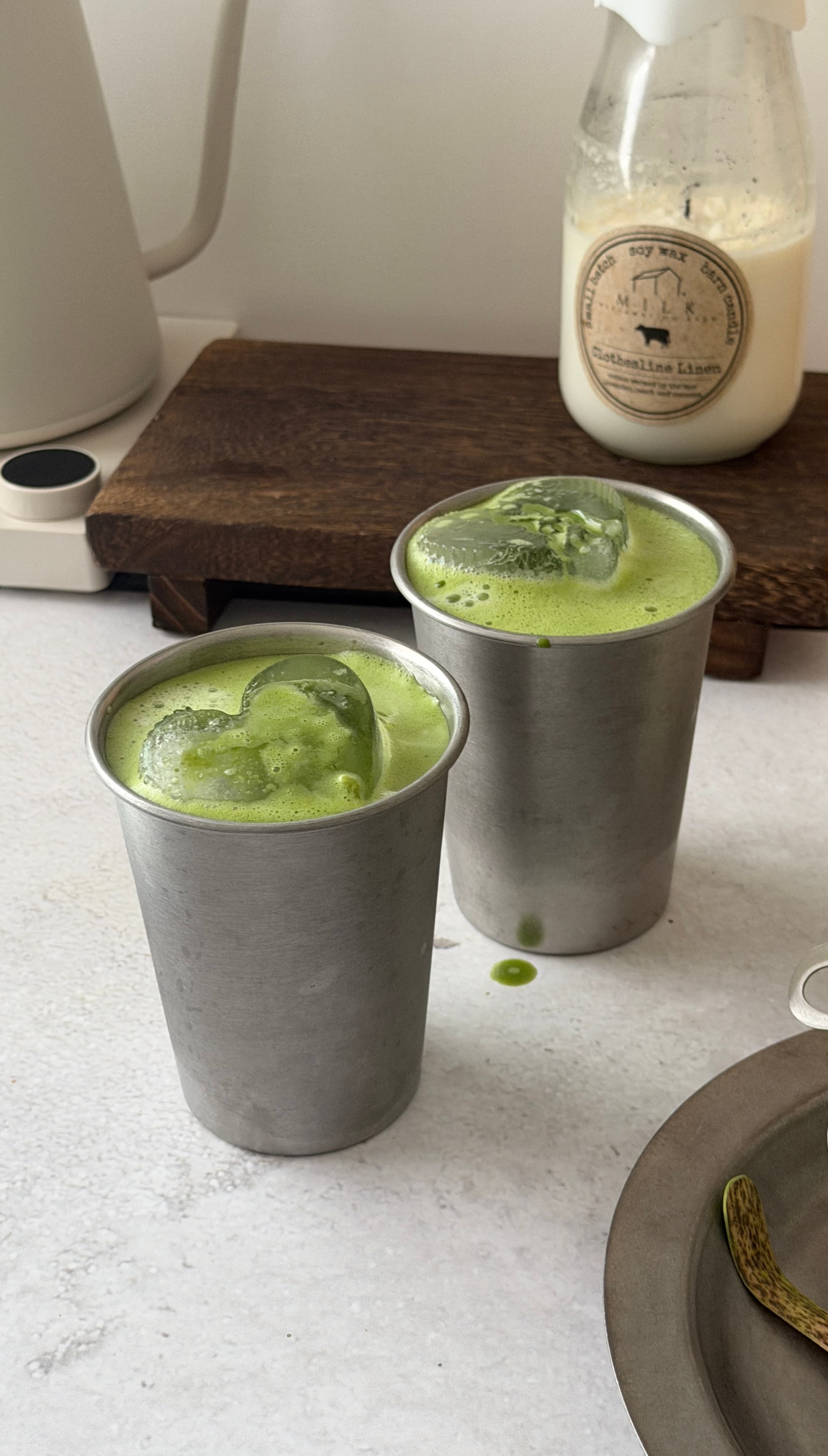 Salted Honey Matcha Latte