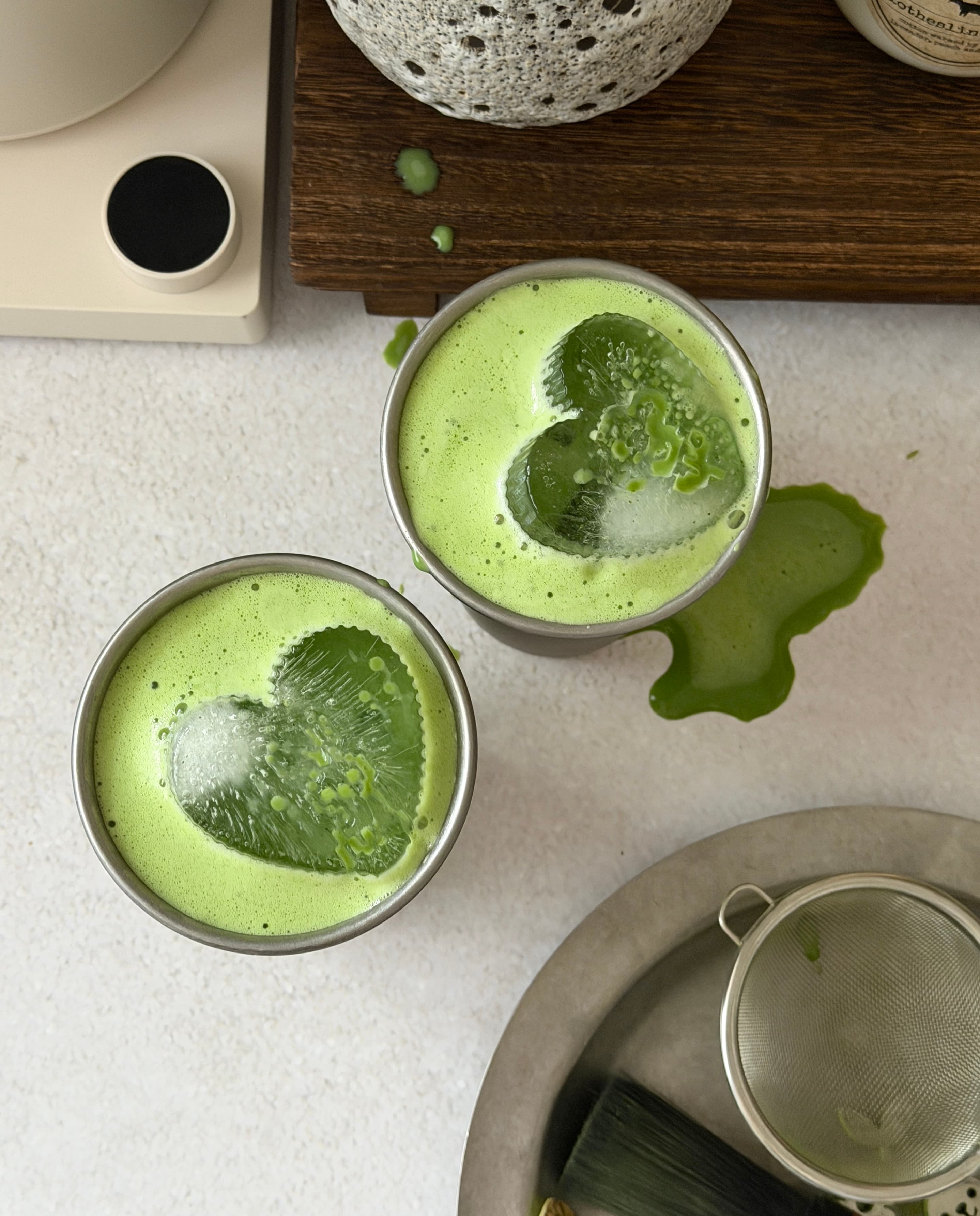 Salted Vanilla Matcha Latte